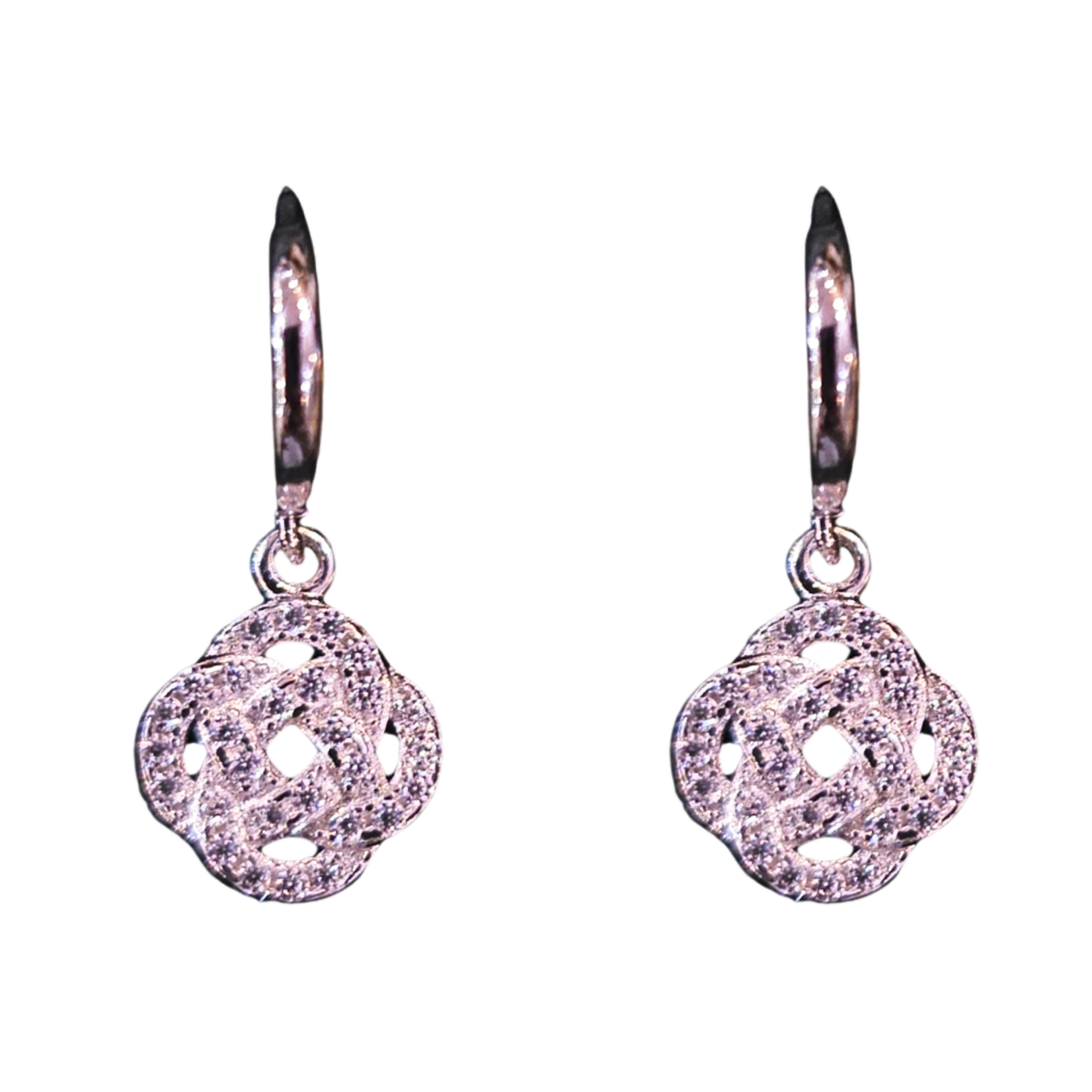 Earrings: SS Celtic Knot CZ