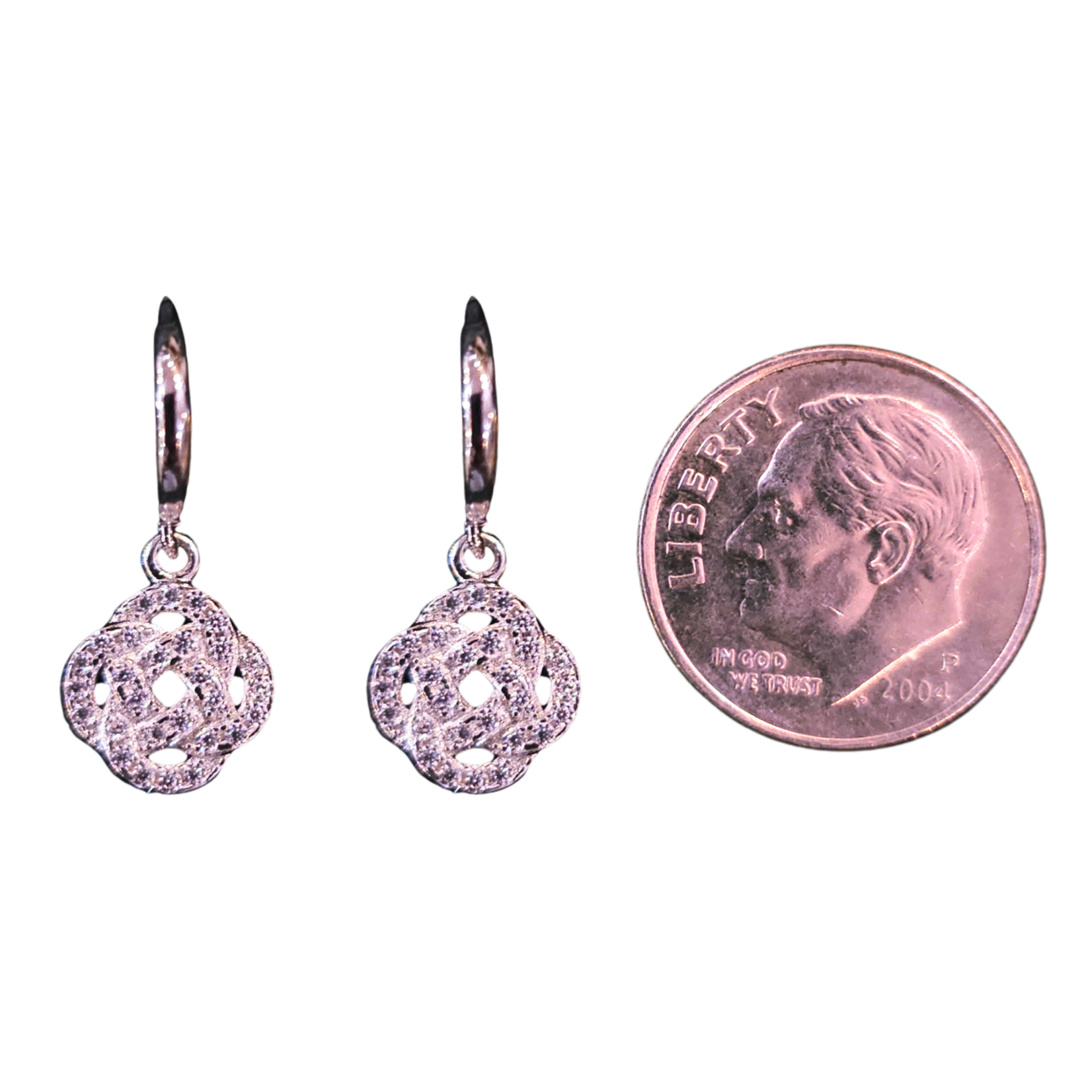 Earrings: SS Celtic Knot CZ