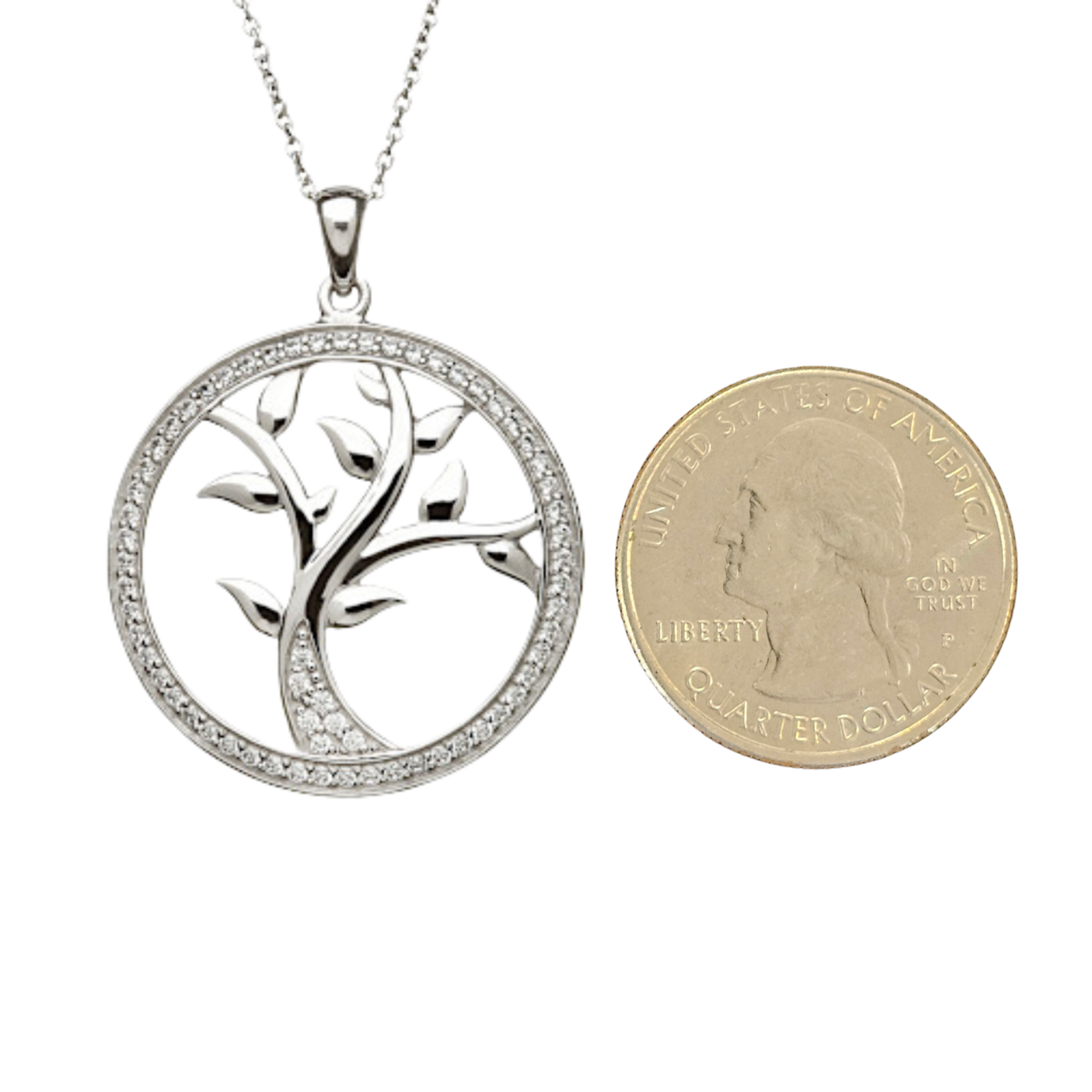 Necklace: SS CZ Tree of Life