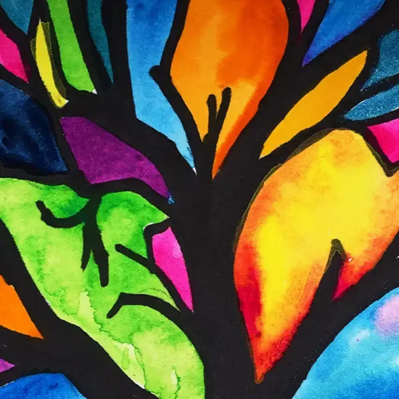 Micro Puzzles Puzzle: Micro 4"×6" Stained Glass Tree
