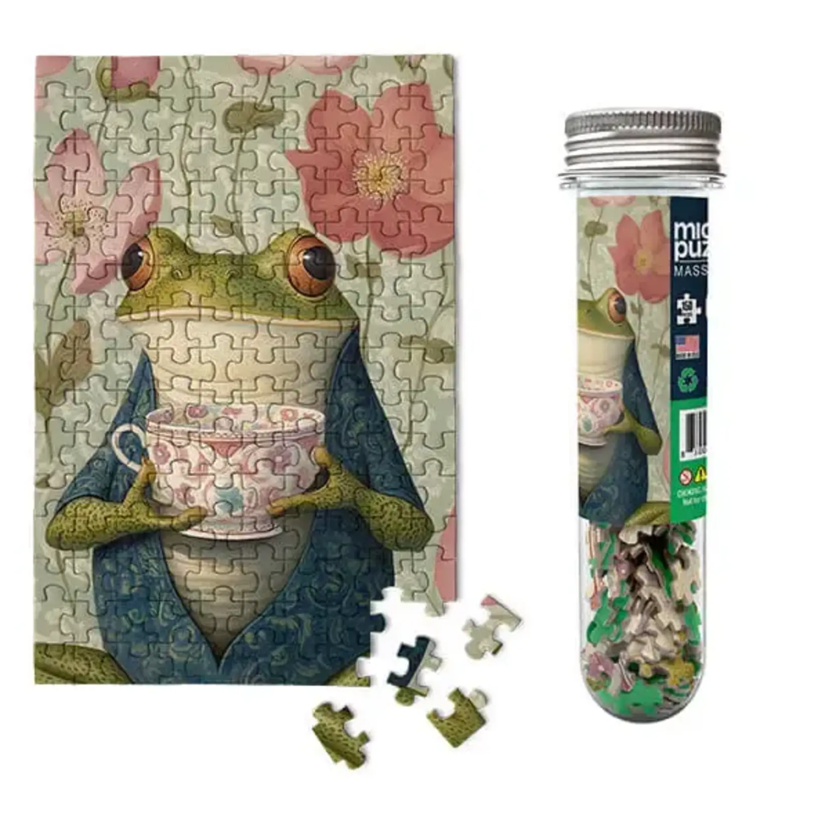 Micro Puzzles Puzzle: Micro 4"×6" Tea Time Frog