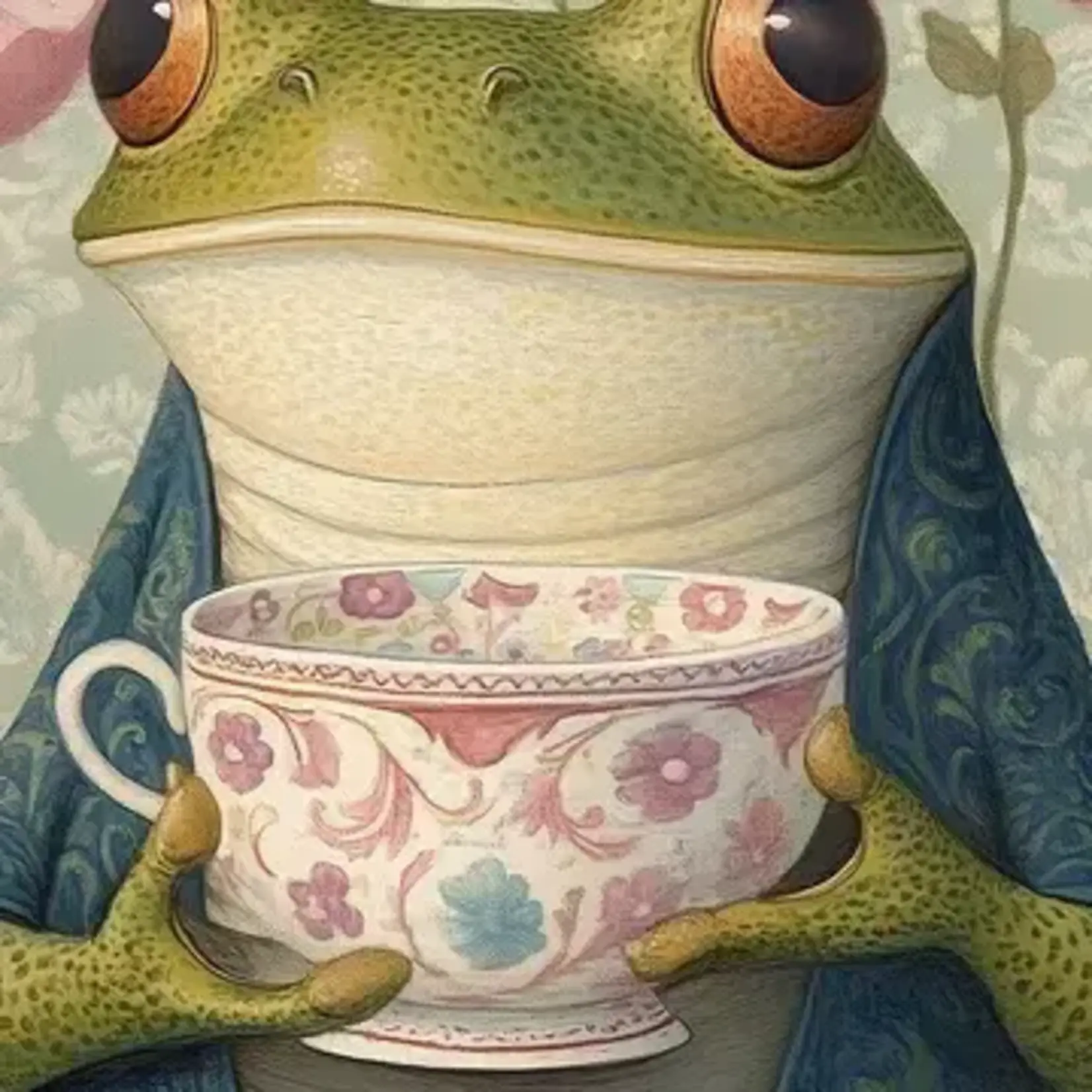 Micro Puzzles Puzzle: Micro 4"×6" Tea Time Frog