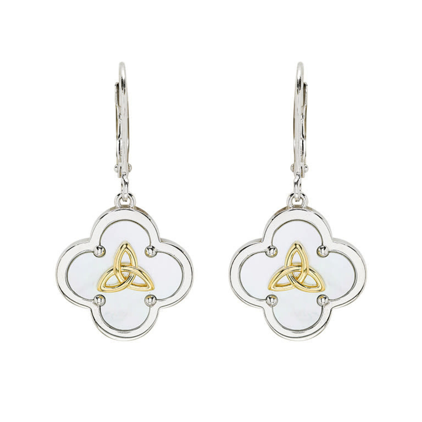 Earrings: Sterling MOP Trinity GV