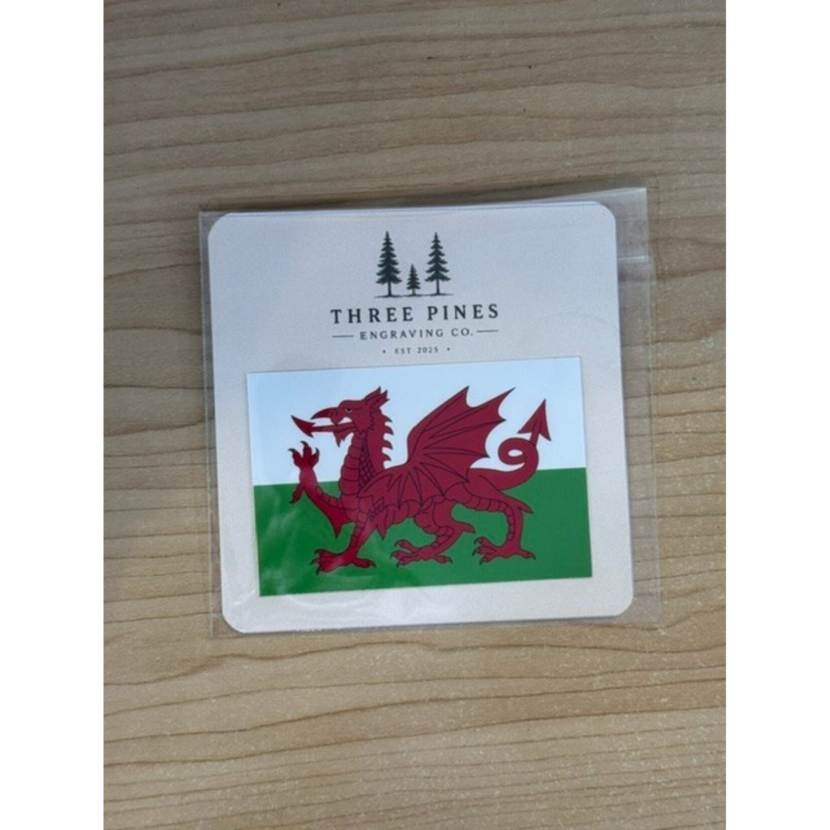 Wales 3x3 Decal