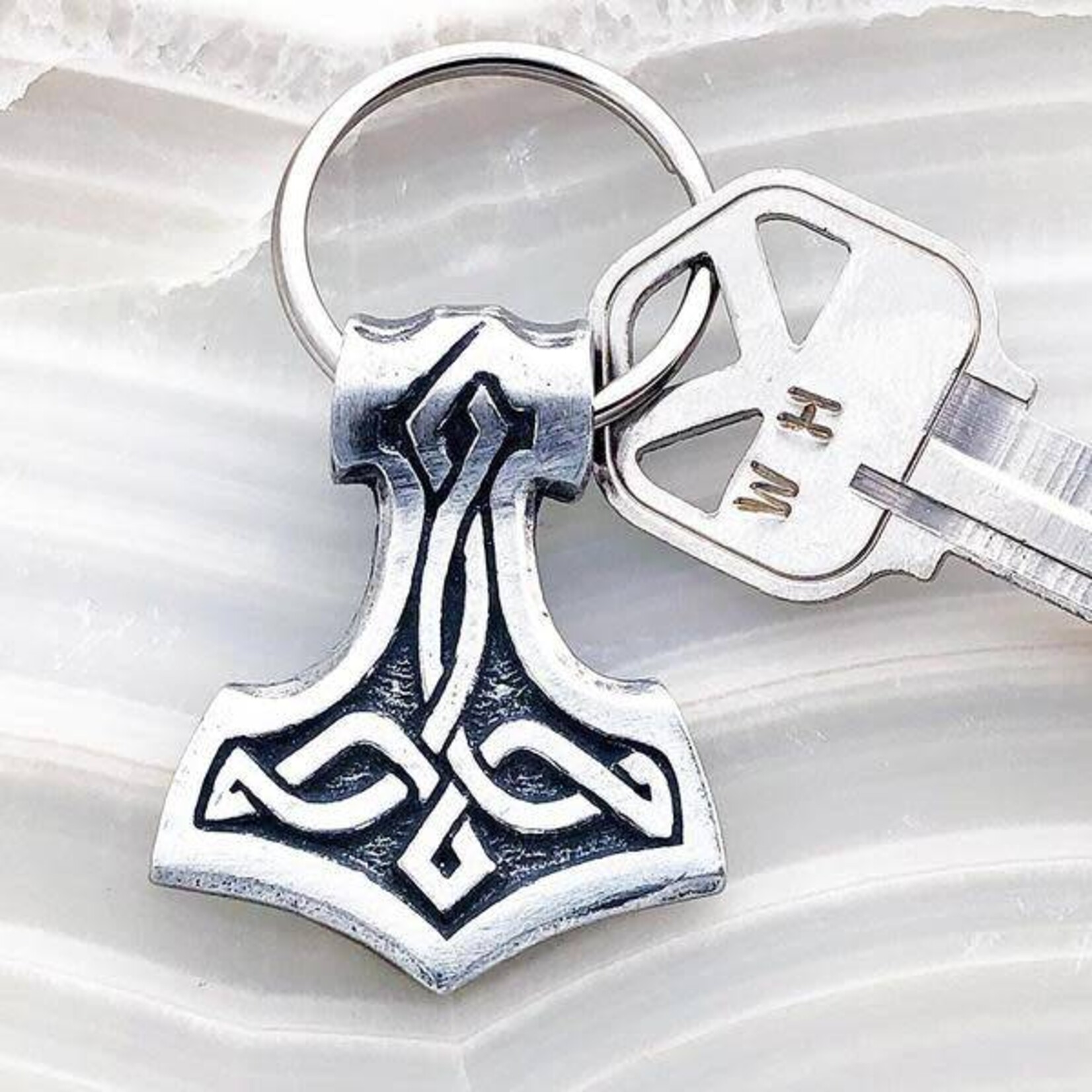 Keychain: Thor's Hammer Pewter