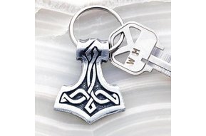 Keychain: Thor's Hammer Pewter