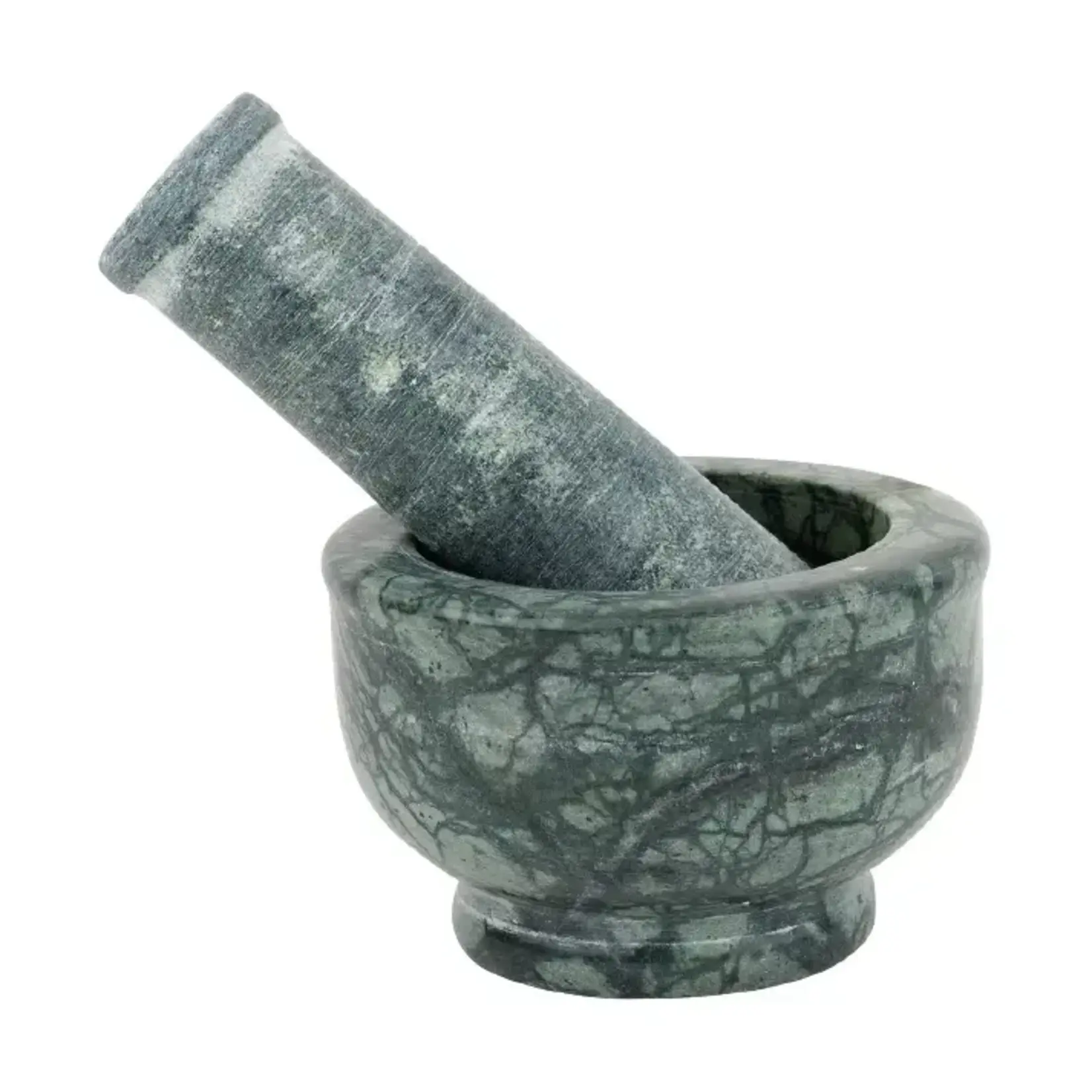 Home: Green Marble Mortar and Pestle