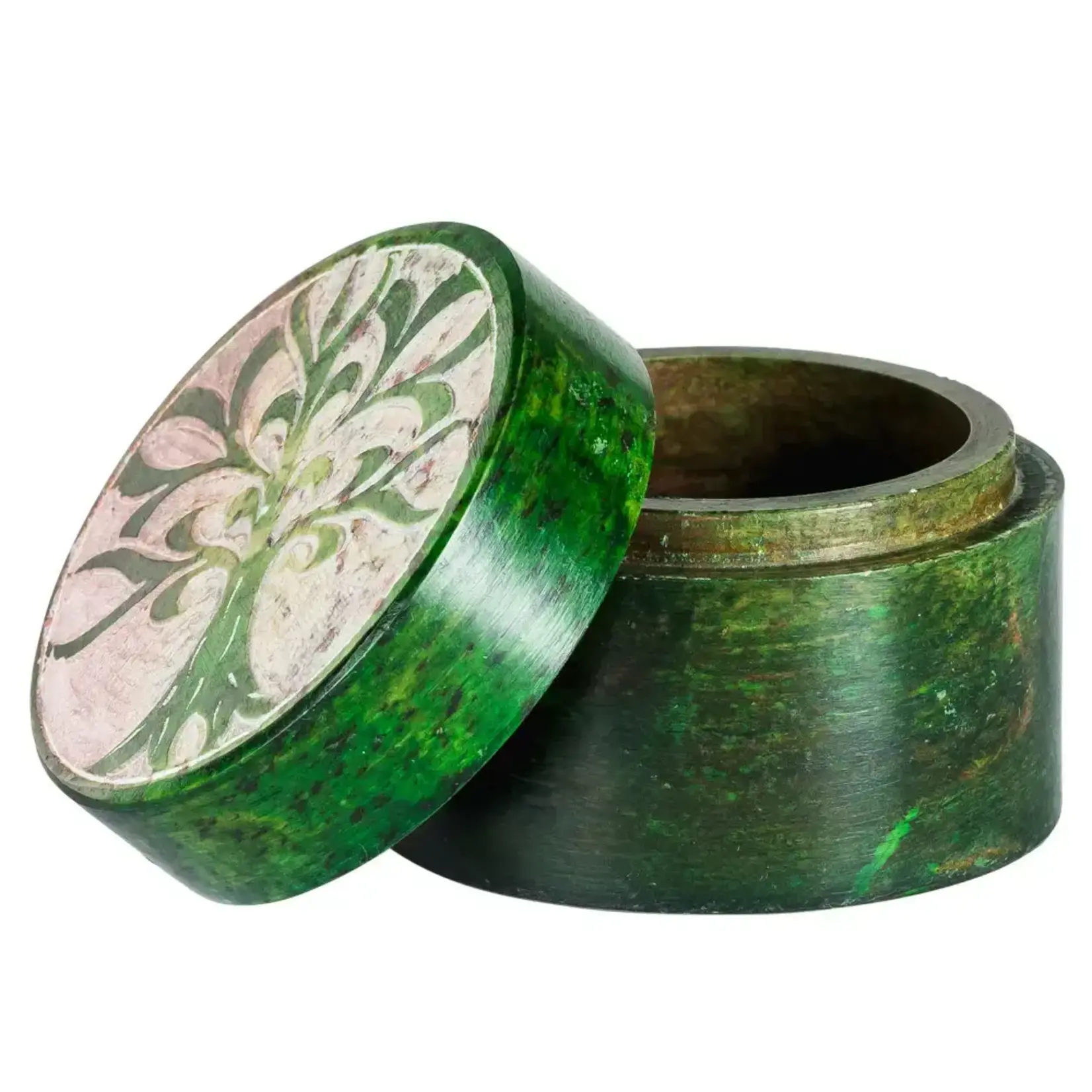 Box: Green Tree of Life Soapstone