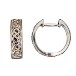 Earrings: SS Eternity Knot Huggies
