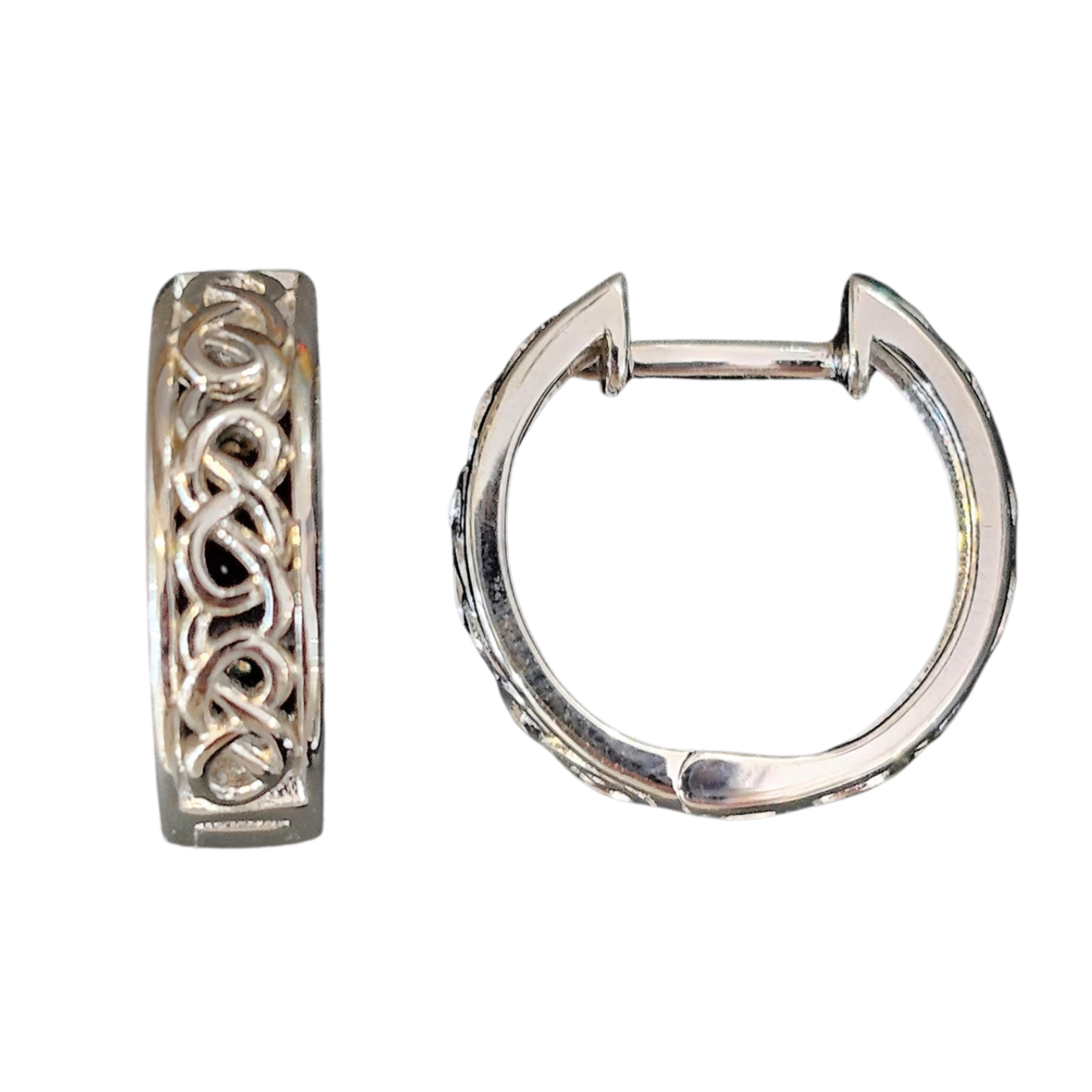 Earrings: SS Eternity Knot Huggies