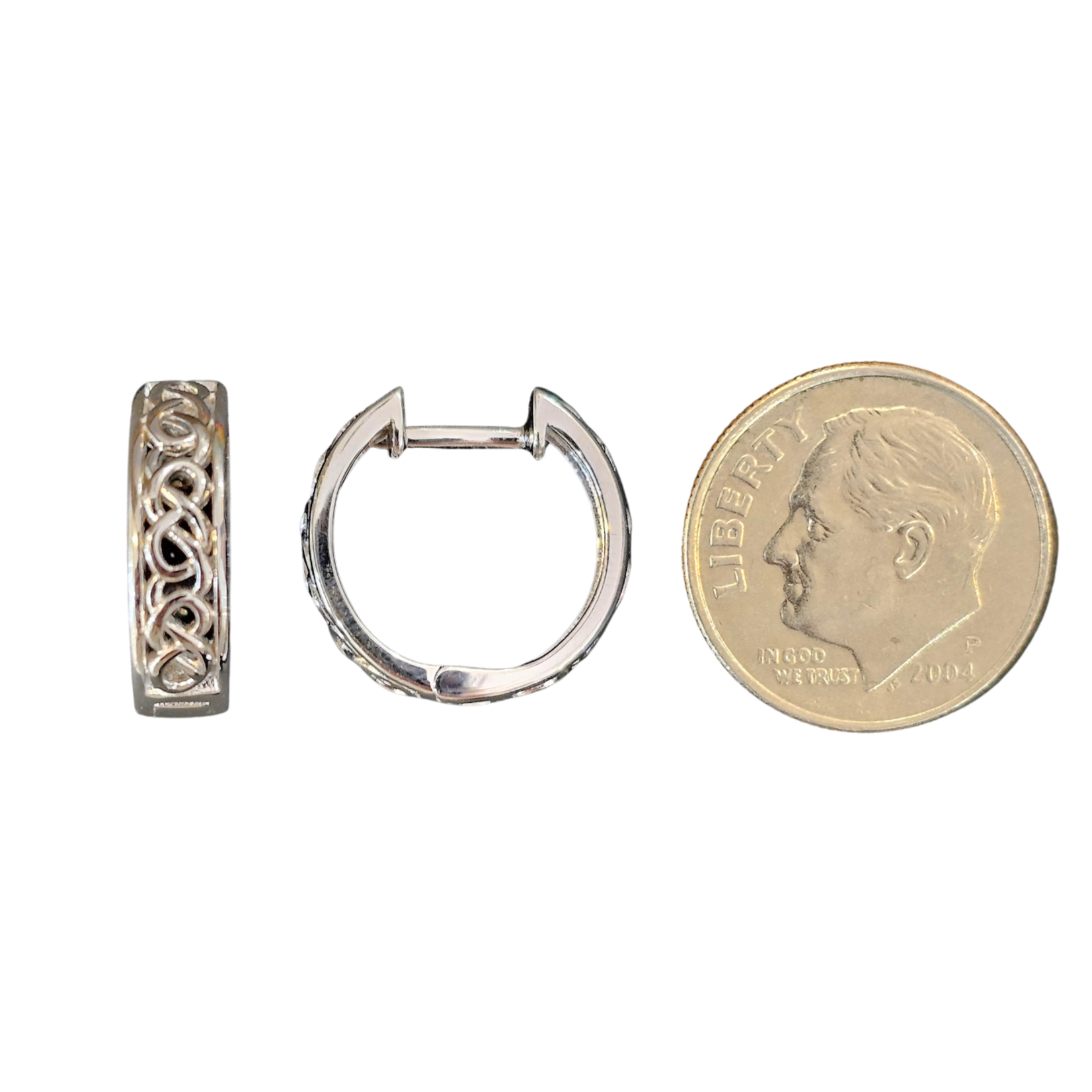 Earrings: SS Eternity Knot Huggies
