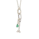 Necklace: SS Cluster Knot CZ