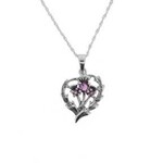 H & Y Necklace: SS Thistle Amethyst