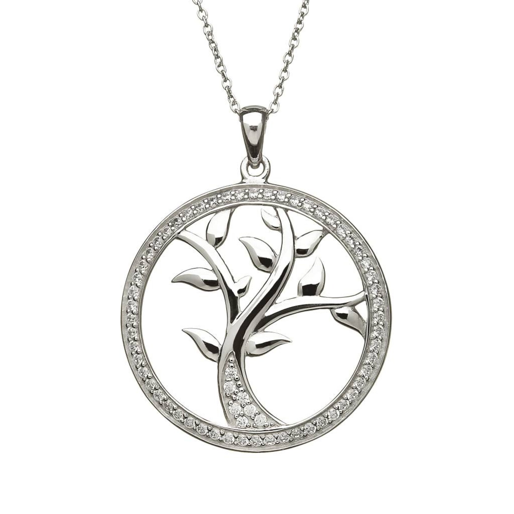 Anu Necklace: SS CZ Tree of Life