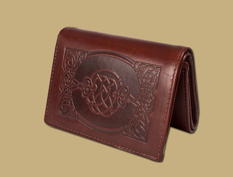 Wallet: Sean Tri Fold Brown Leather