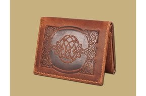 Wallet: Sean Tri Fold Tan Leather