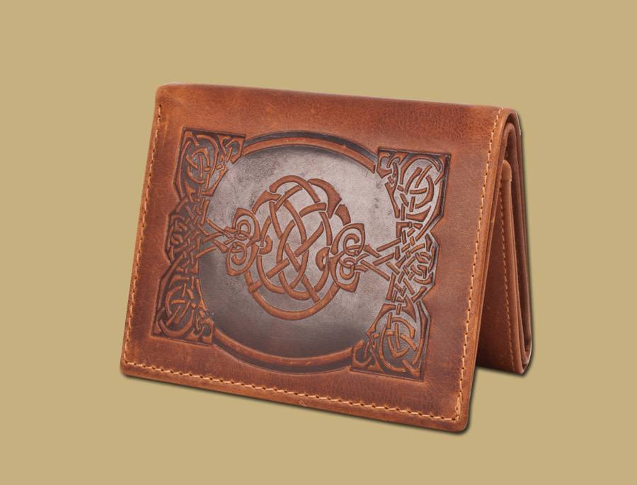 Wallet: Sean Tri Fold Tan Leather