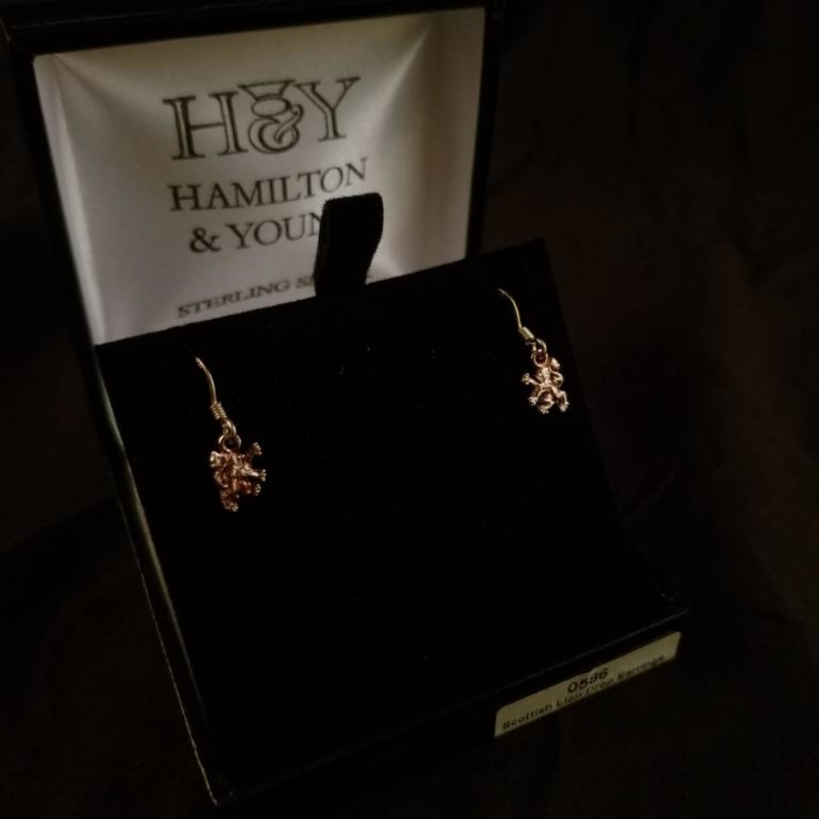 H & Y Earrings: Scottish Lion Drop