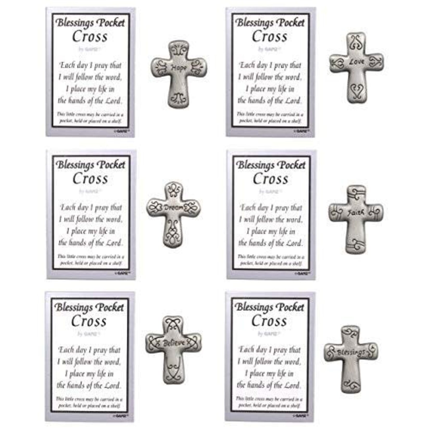 Charm: Blessings Pocket Crosses