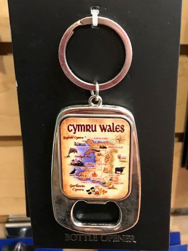 Keychain: Wales Map Bottle Opener