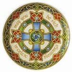 Plate: Celtic Weave Cross 8