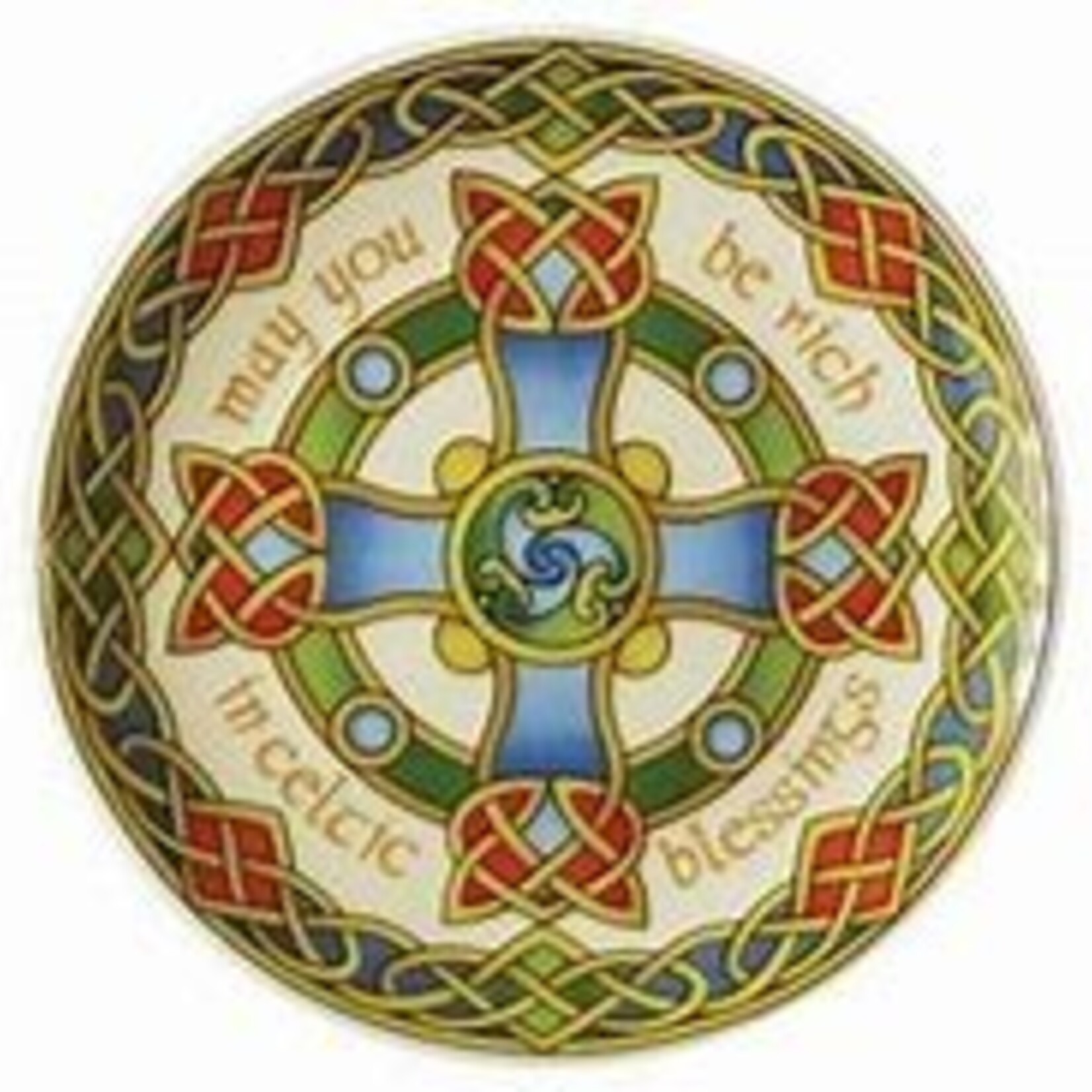 Royal Tara Plate: Celtic Weave Cross 8