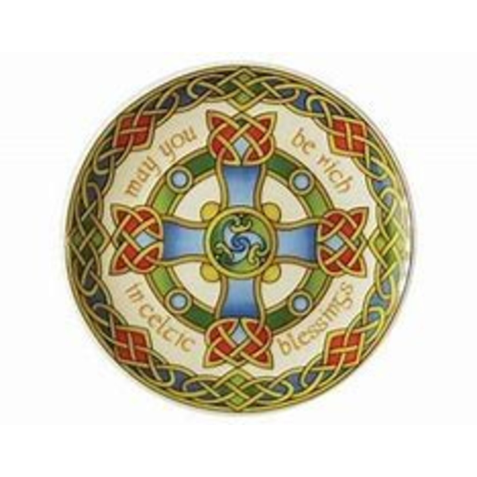 Plate: Celtic Weave Cross 8