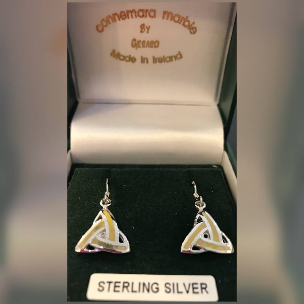 Earring: Connemara Marble Trinity