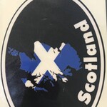 Sticker: Flag Country, Oval, Scotland