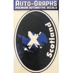 Sticker: Flag Country, Oval, Scotland
