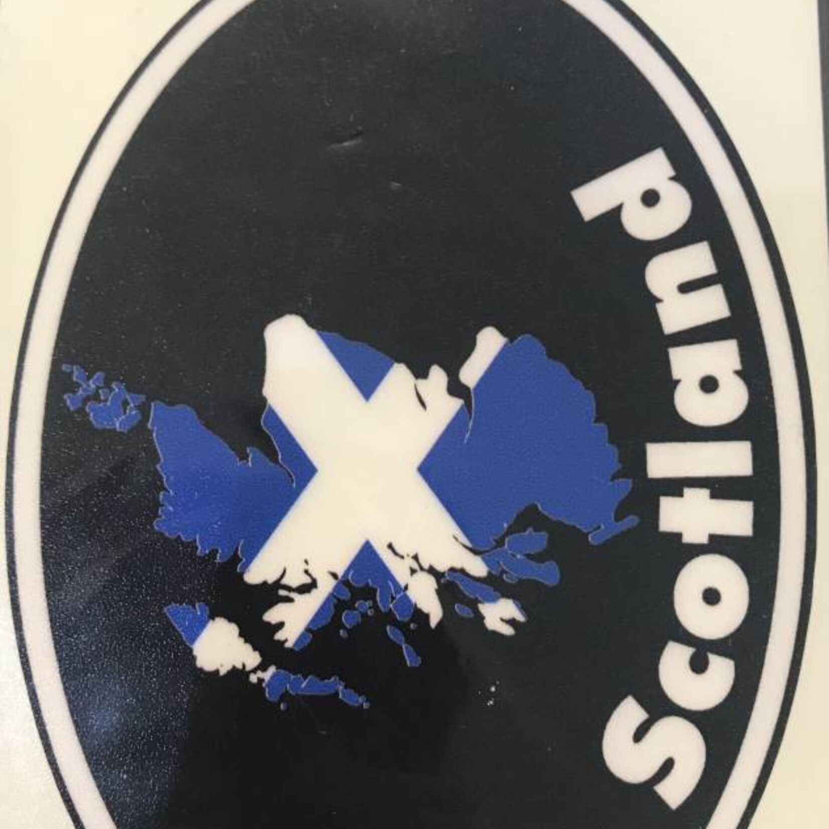 Sticker: Flag Country, Oval, Scotland
