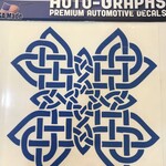 Sticker: Celtic Cross, Blue