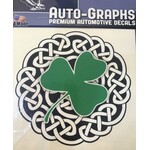 Sticker: Celtic Circle, Green Shamrock