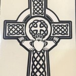 Sticker: Celtic Cross, Claddagh