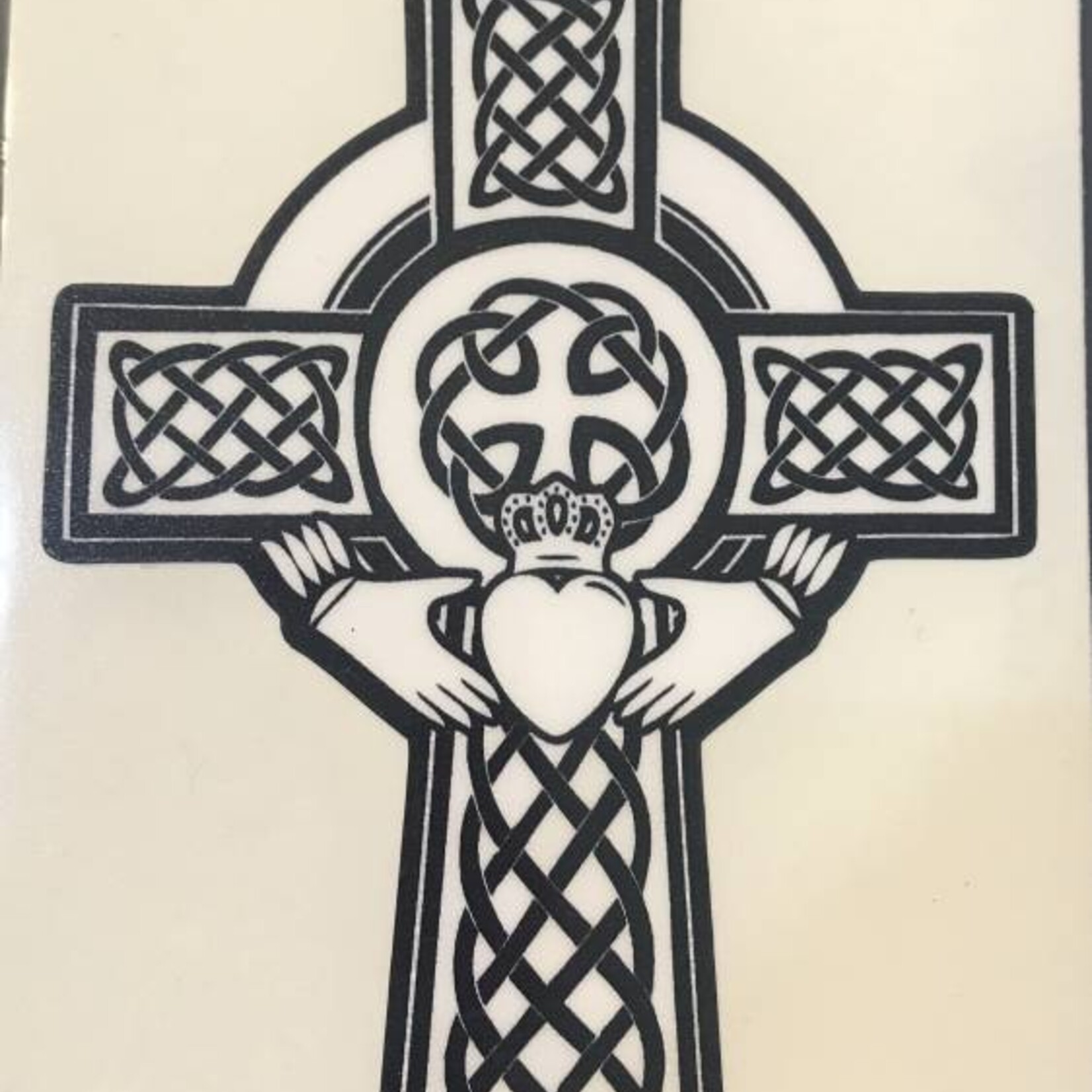 Sticker: Celtic Cross, Claddagh