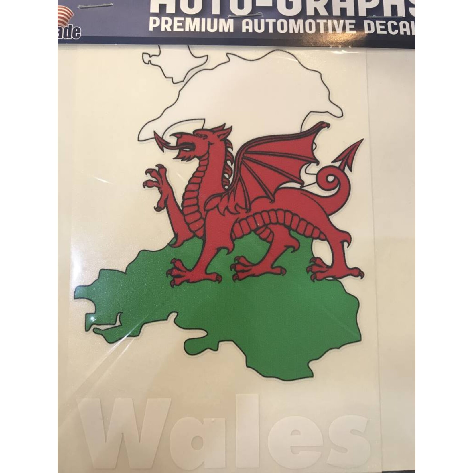 Sticker: Flag Country, Outline, Wales