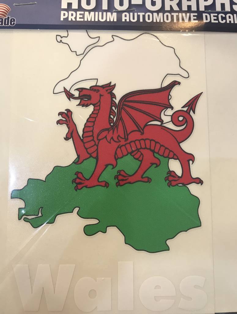 Sticker: Flag Country, Outline, Wales