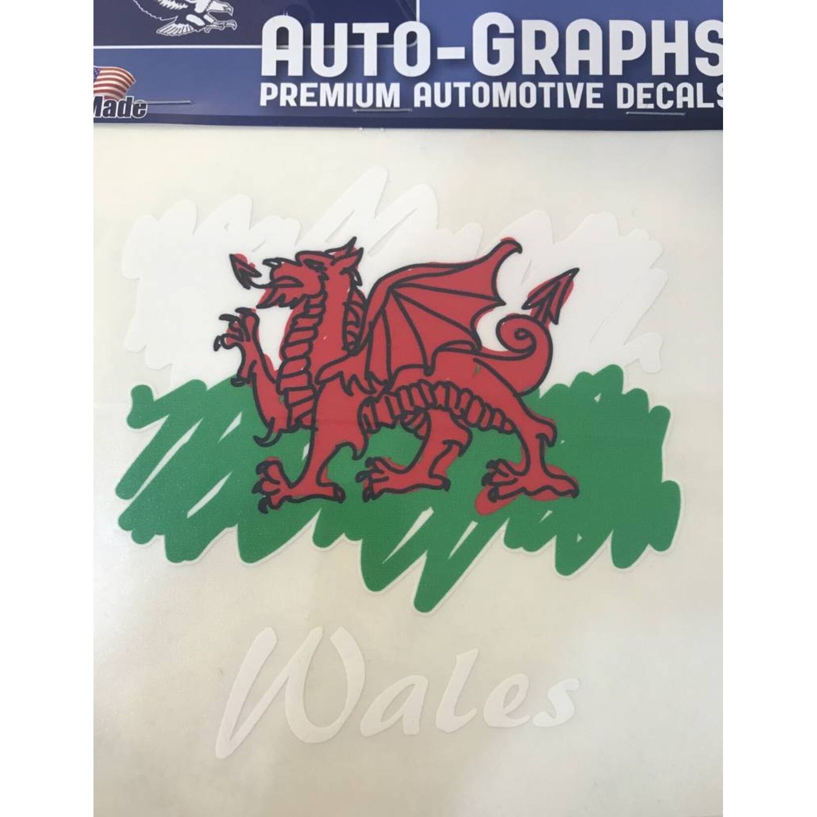 Sticker: Scribble Flag, Wales