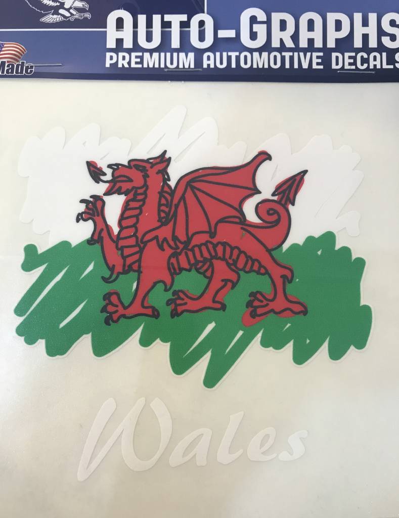 Sticker: Scribble Flag, Wales