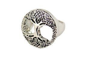 Ring: Tree of Life, Adjustable Pewter