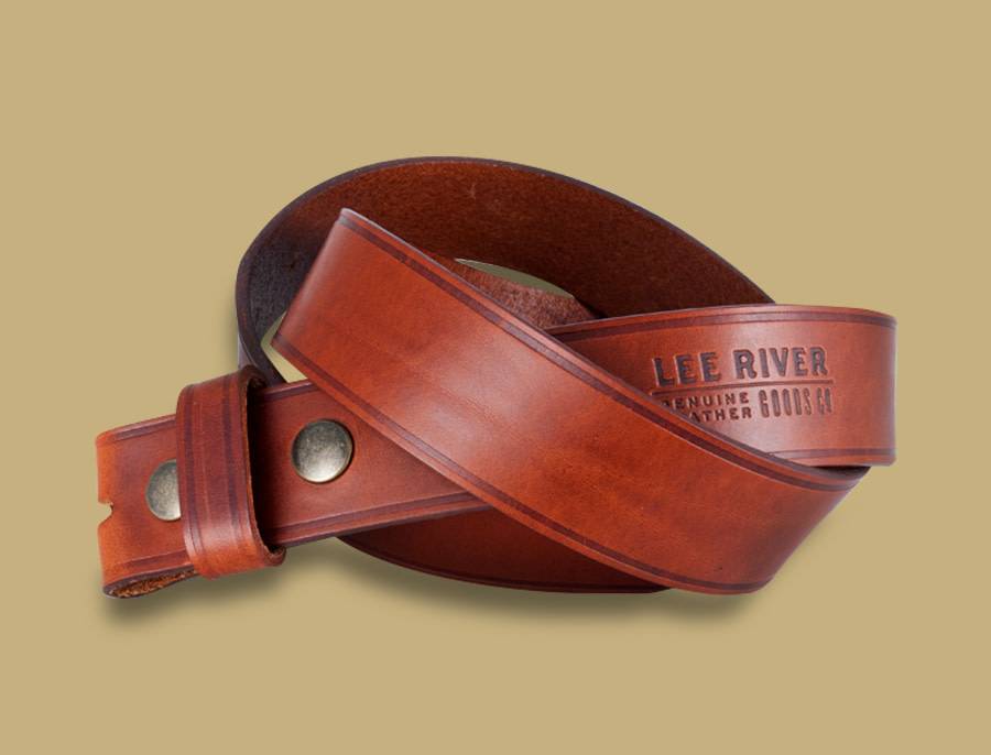 Belt: Snap On Leather