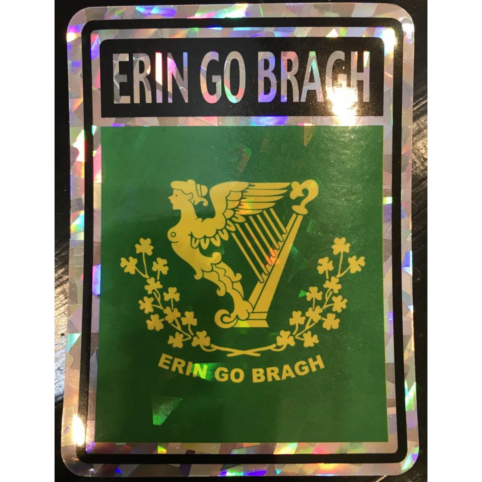 Decal: Vinyl Reflective Erin Go Bragh 3"x4"