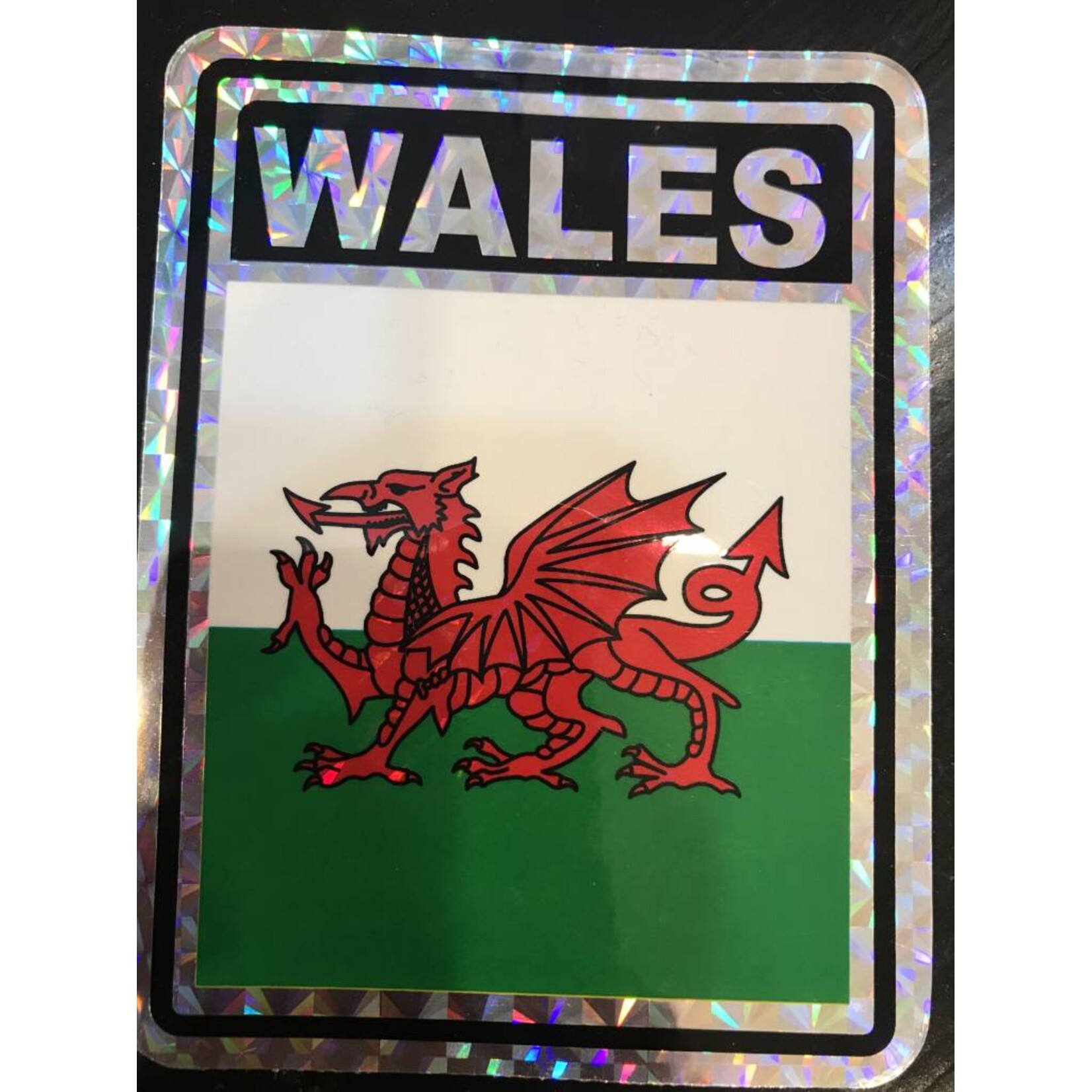 Decal: Vinyl Reflective Wales 3"x4"