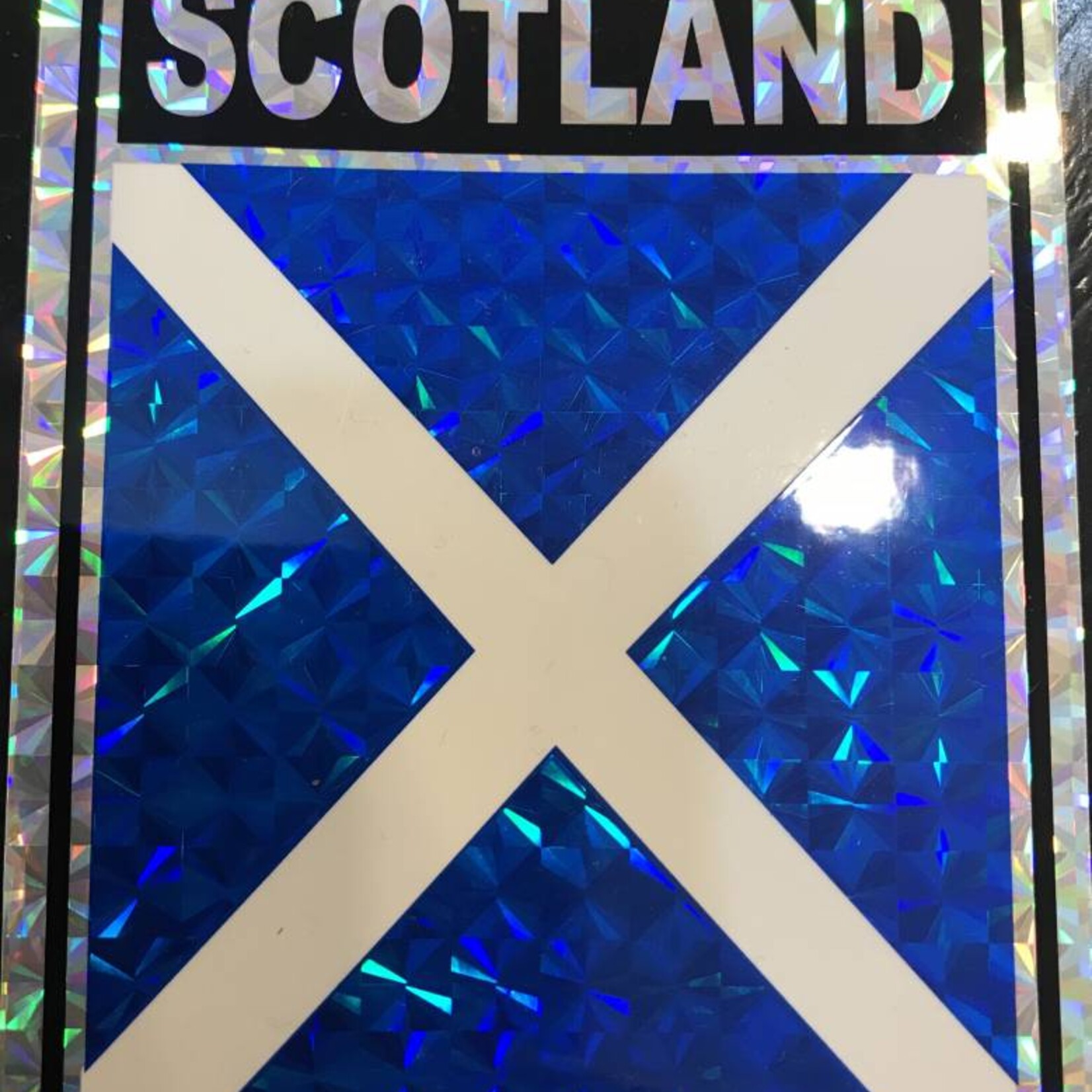 Decal: Vinyl Reflective Scotland Cross 3"x4"