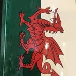 Decal: Vinyl Wales Flag 3.5"x5"