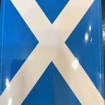 Decal: Vinyl Scotland Flag, Cross 3.5"x5"