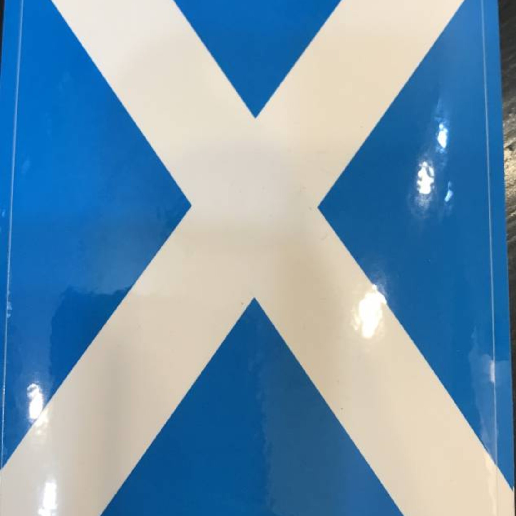 Decal: Vinyl Scotland Flag, Cross 3.5"x5"
