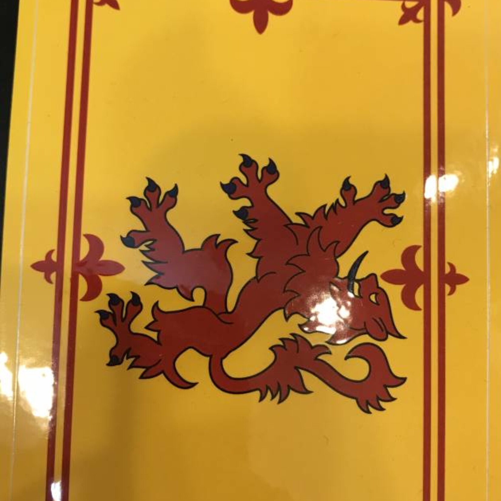Decal: Vinyl Scotland Flag, Lion 3.5"x5"