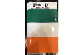 Decal: Vinyl Ireland Flag 3.5"x5"