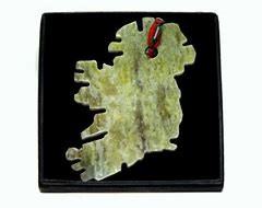 Ornament: Connemara Marble Large Map